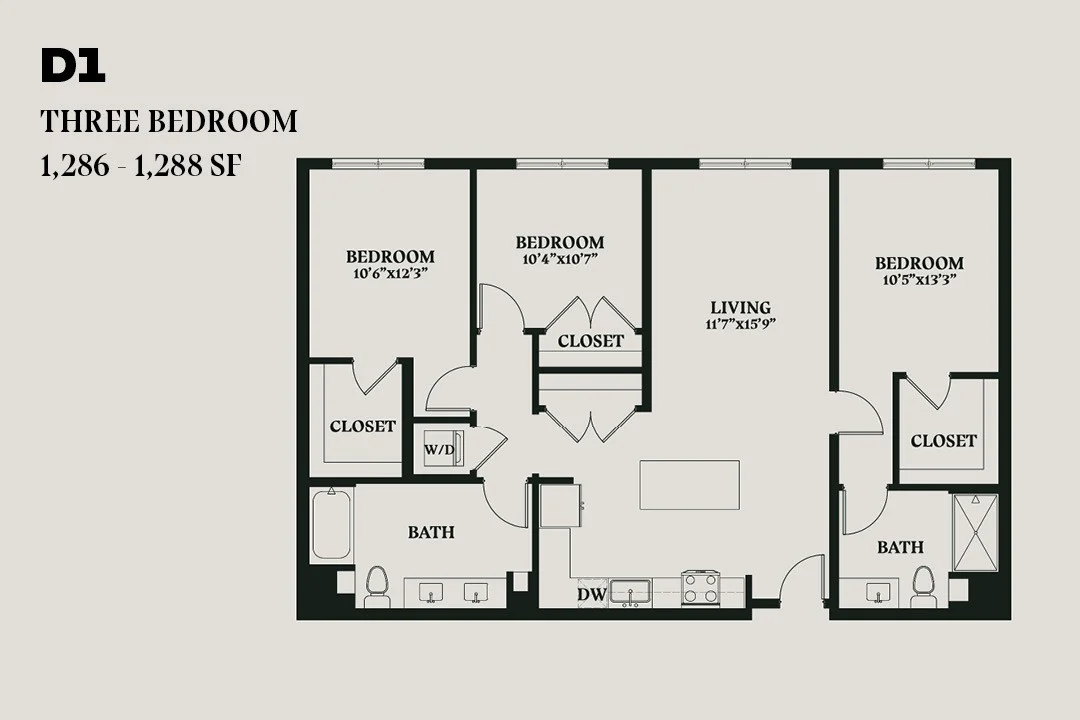 Alba Three Bedroom D1 600 600 floor plan