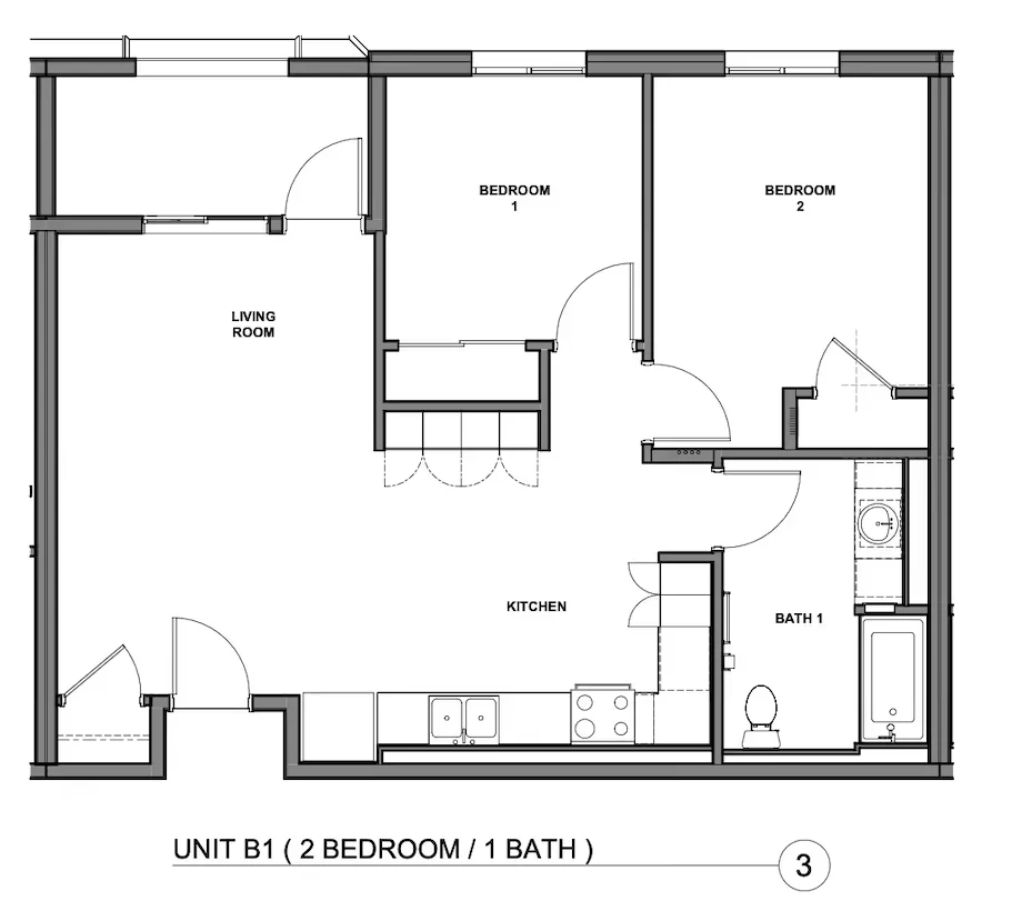 2 Bedroom 304 304 floor plan