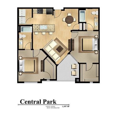 Central Park 3023 3023 floor plan