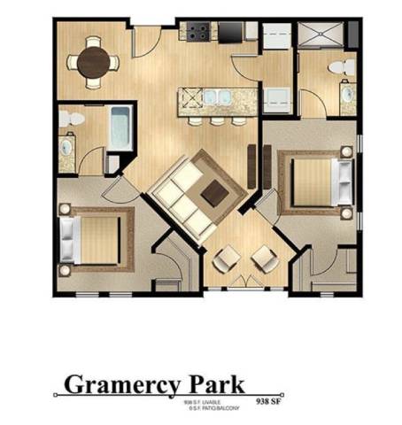 Gramercy Park 1042 1042 floor plan