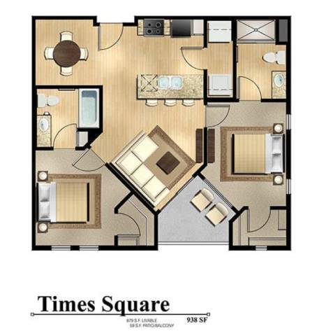 Times Square 1005 1005 floor plan
