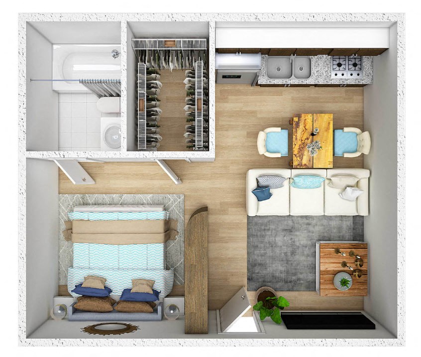 Studio 510 510 floor plan