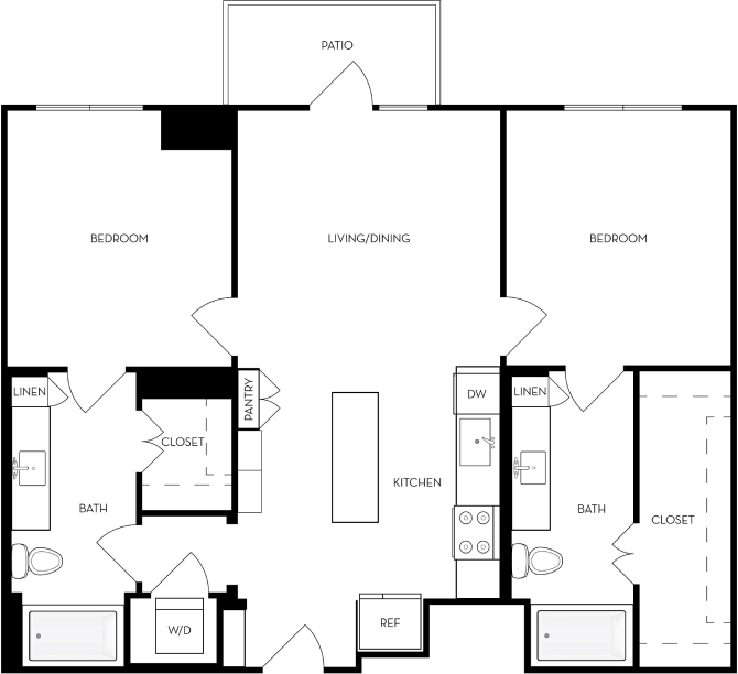 B1 1216 1216 floor plan