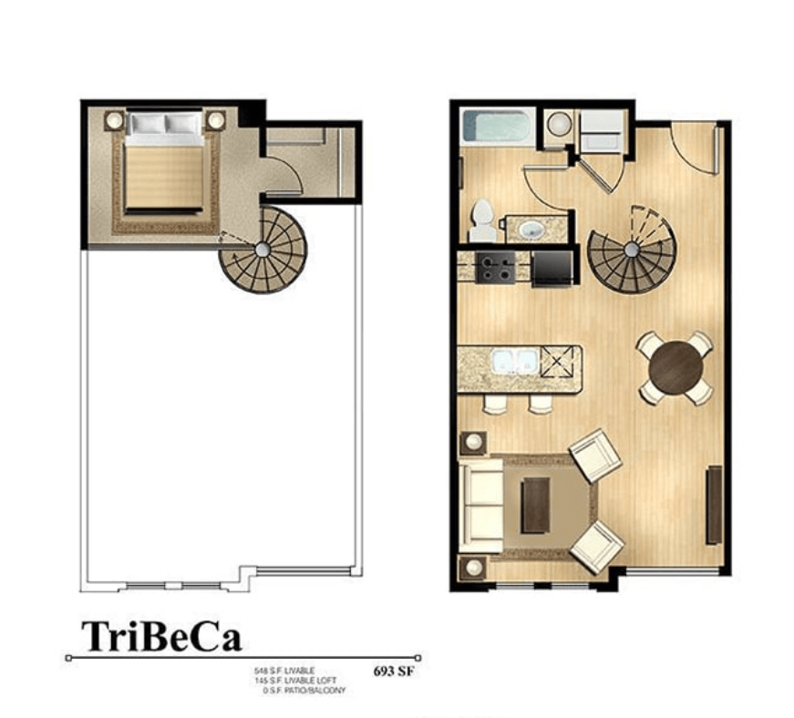 TriBeca Loft 4058 4058 floor plan