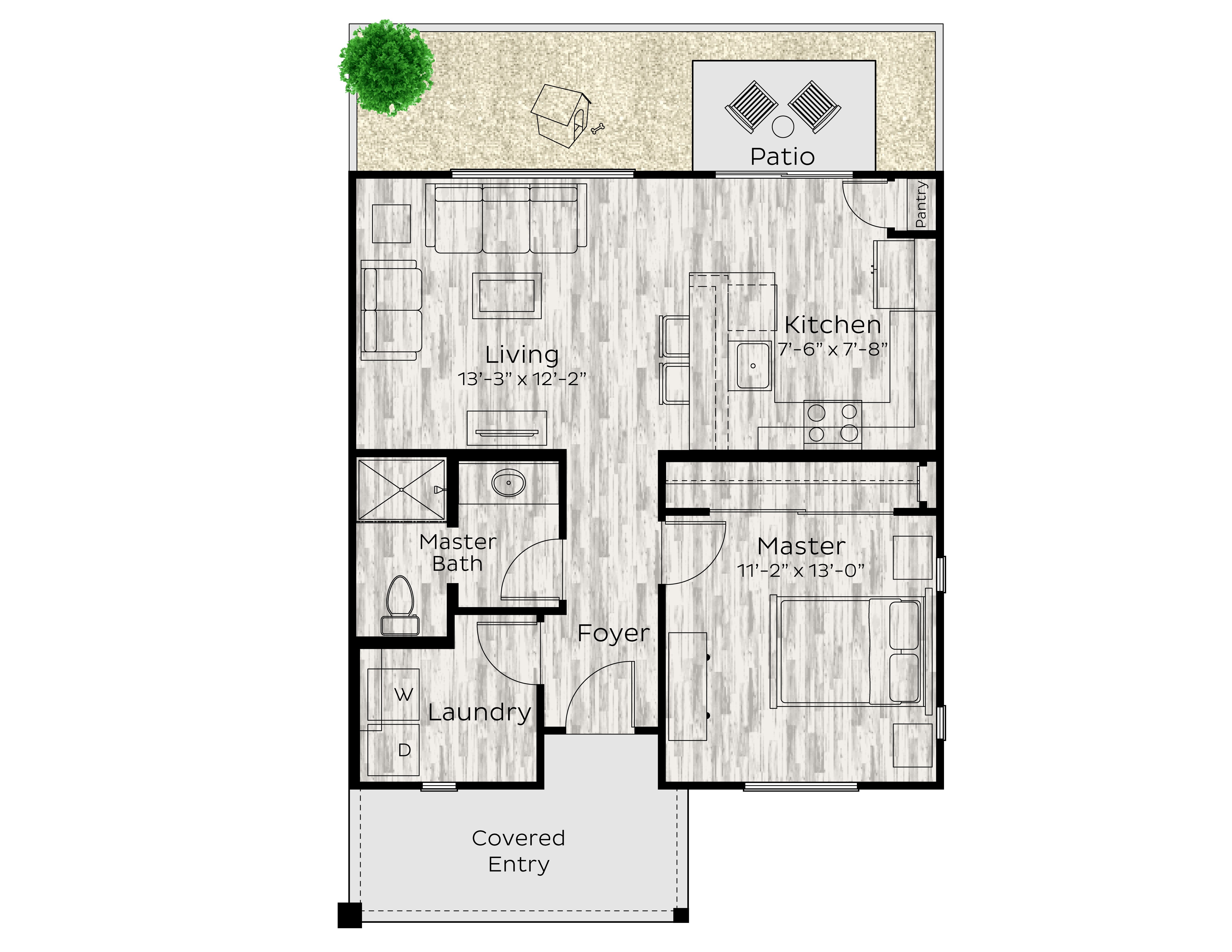 The Alcove 1107 1107 floor plan