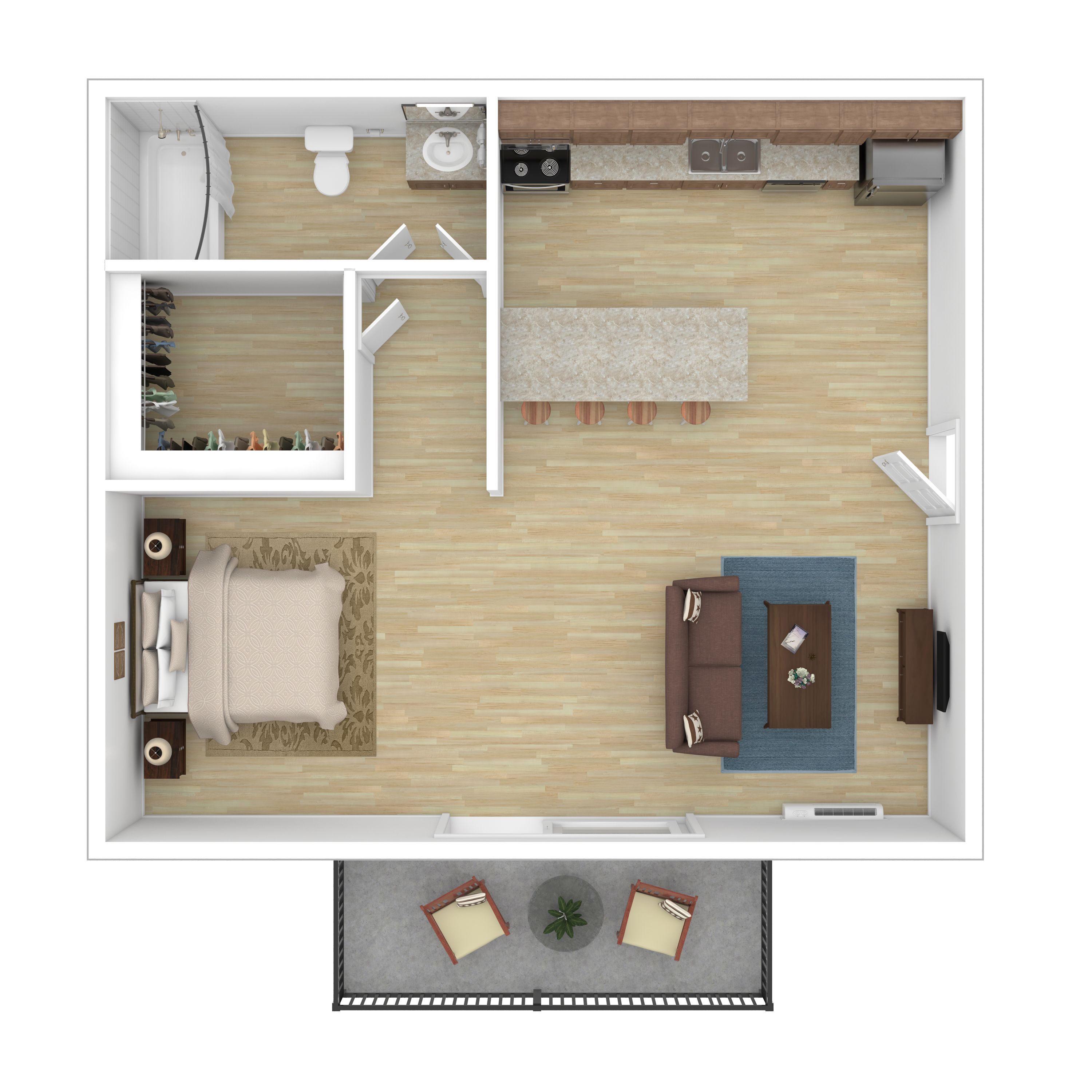 Studio - 60% 12-288 12-288 floor plan