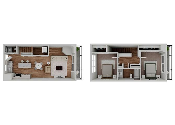 B04T Townhome 035-GNWD 035-GNWD floor plan