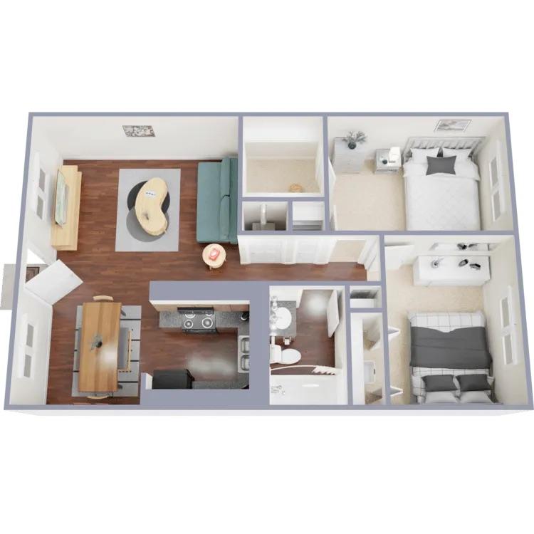 2x1 Classic 7702-09 7702-09 floor plan