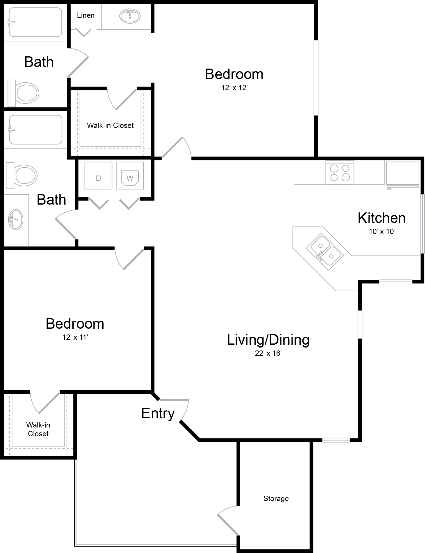 B2 1009 1009 floor plan