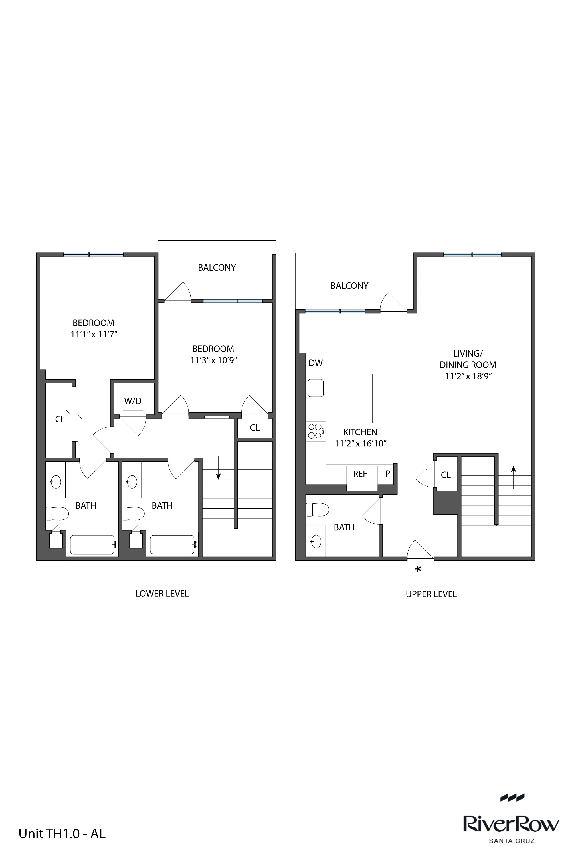 Townhome 729 729 floor plan