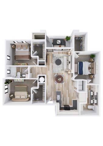 3x2 C1 3097 3097 floor plan