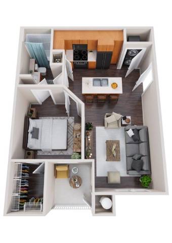 1x1 Small 2123 2123 floor plan
