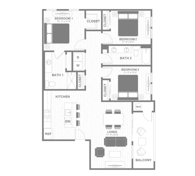 The Horizon - C1 J308 J308 floor plan