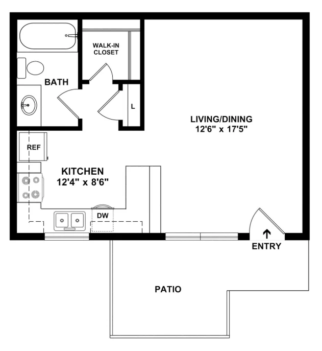 Studio 8-120 8-120 floor plan