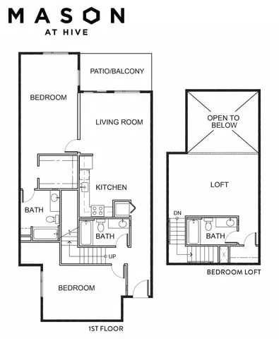 3 Bedrooms, 3 Bathrooms 2300-310 2300-310 floor plan