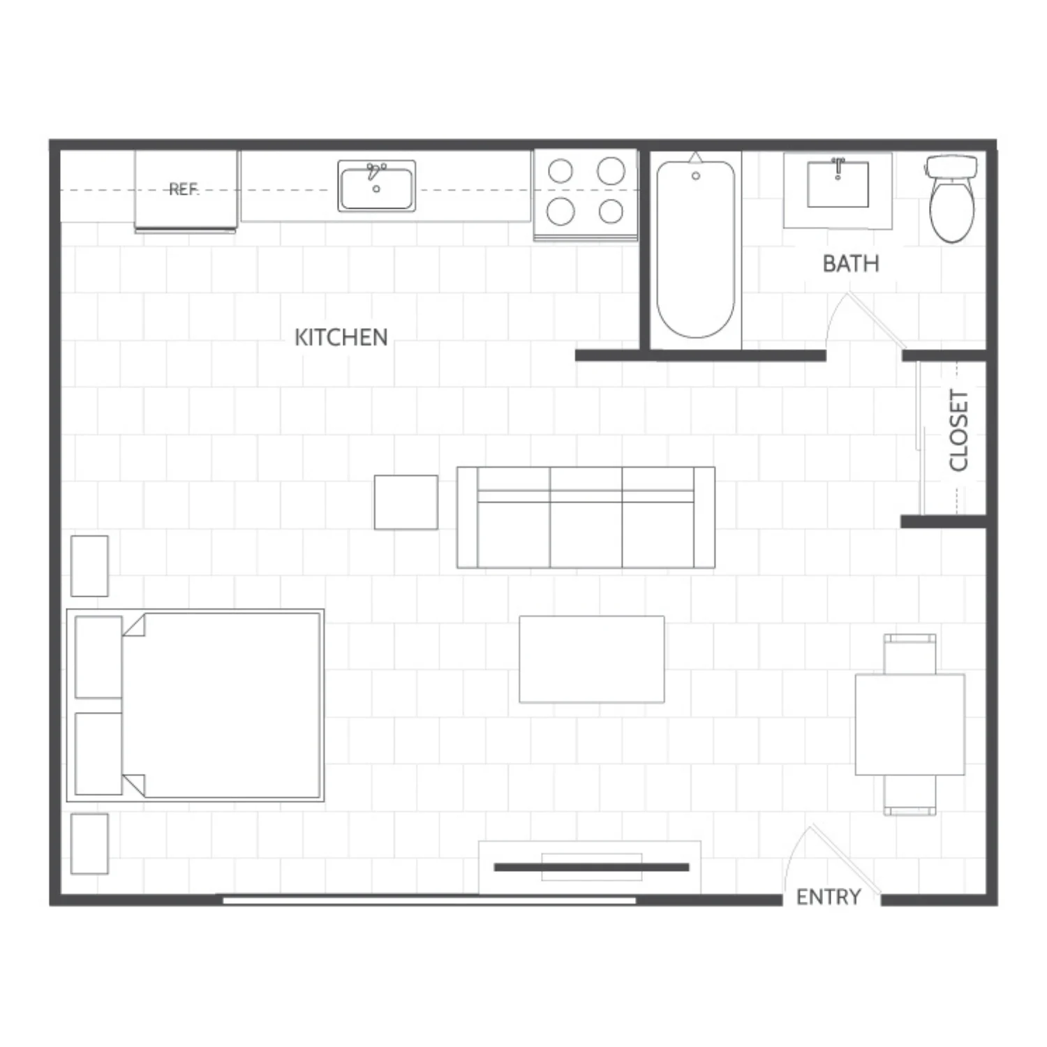 Studio 626-2 626-2 floor plan