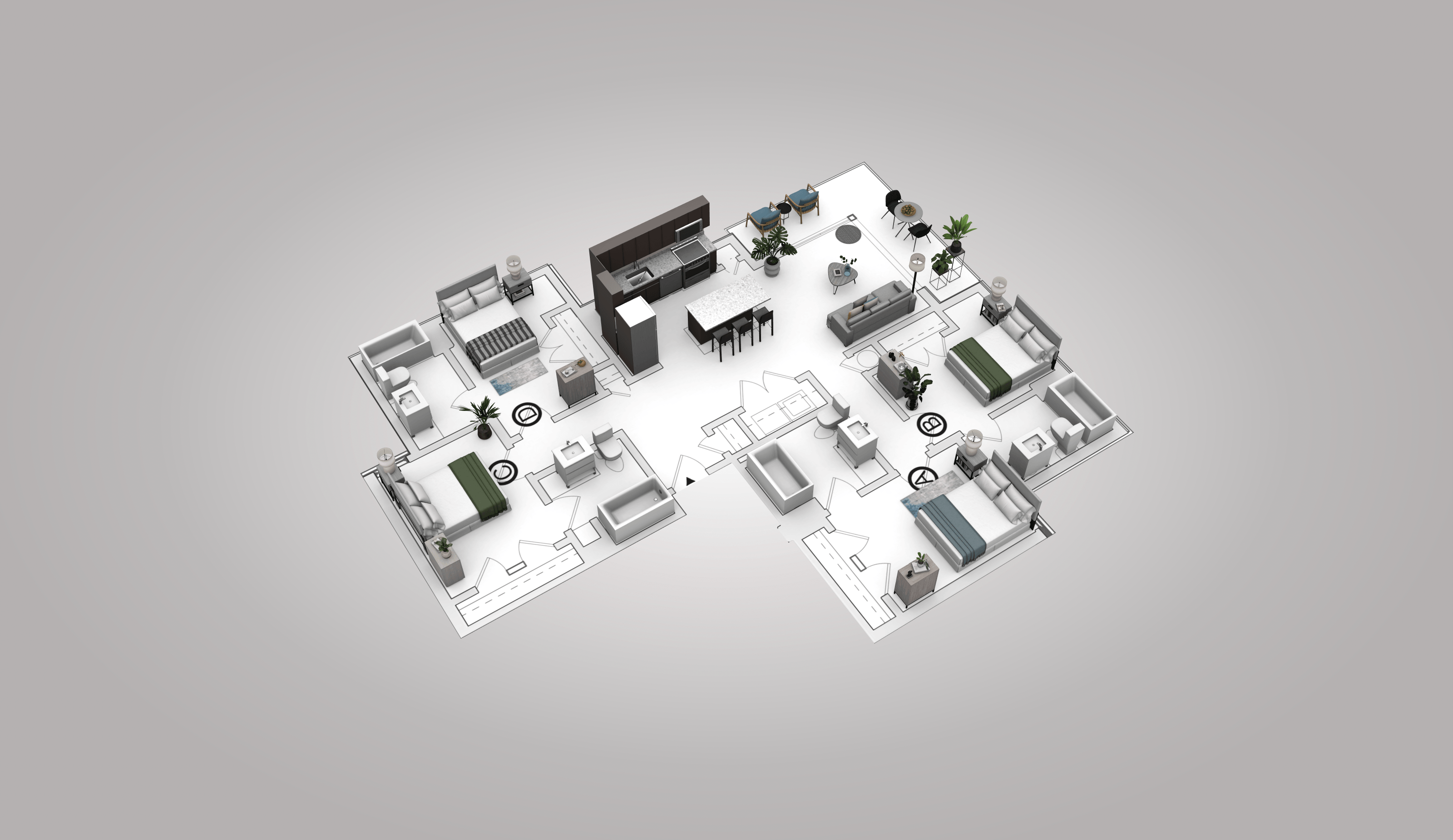Co-living 4B 658B 658B floor plan