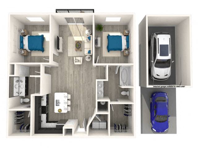 B2 with Garage 142 142 floor plan