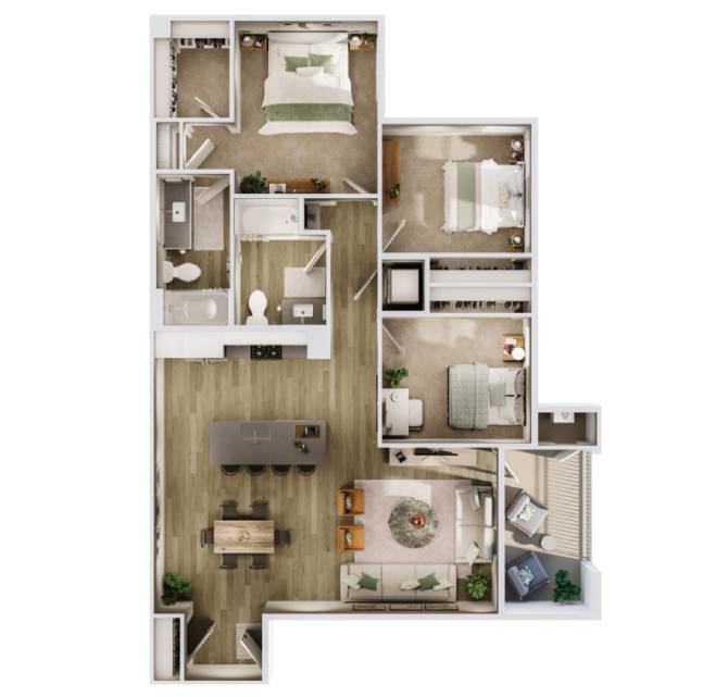 3A 1013 1013 floor plan