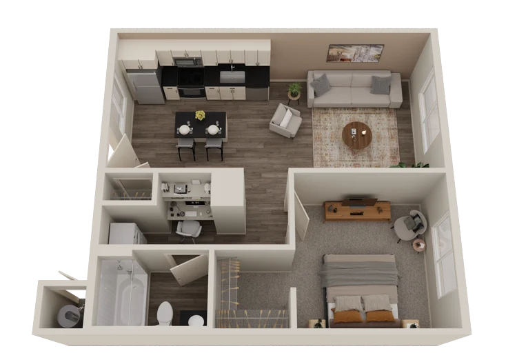 1X1 2319 2319 floor plan