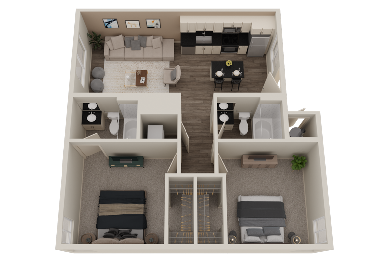 2X2 2305 2305 floor plan