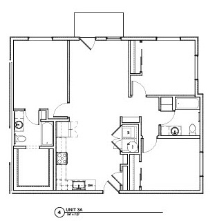 Three Bedroom Two Bath B115 B115 floor plan