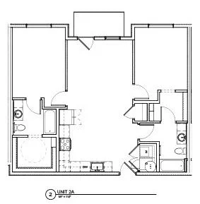 Two Bedroom Two Bath D104 D104 floor plan