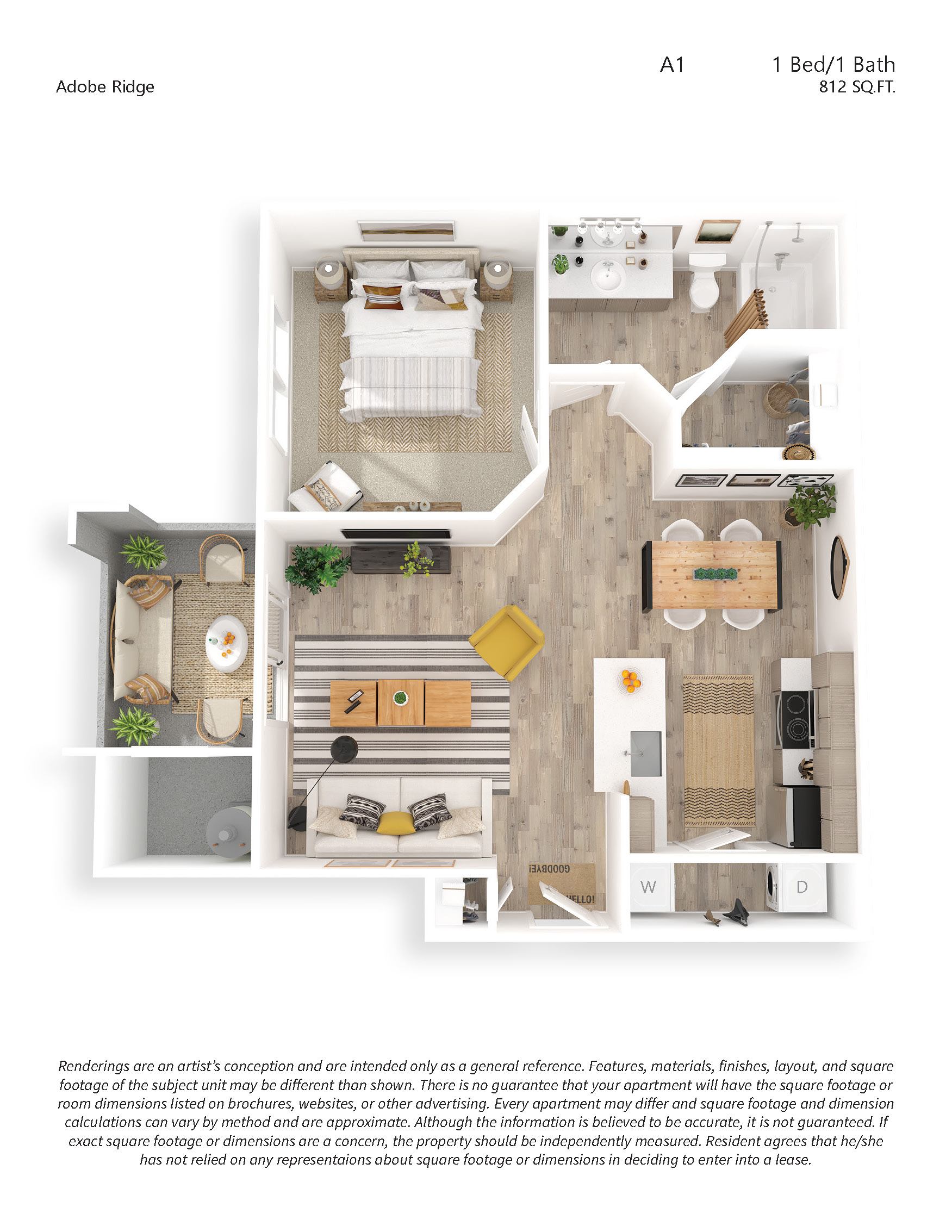A1 1x1 14-1108 14-1108 floor plan