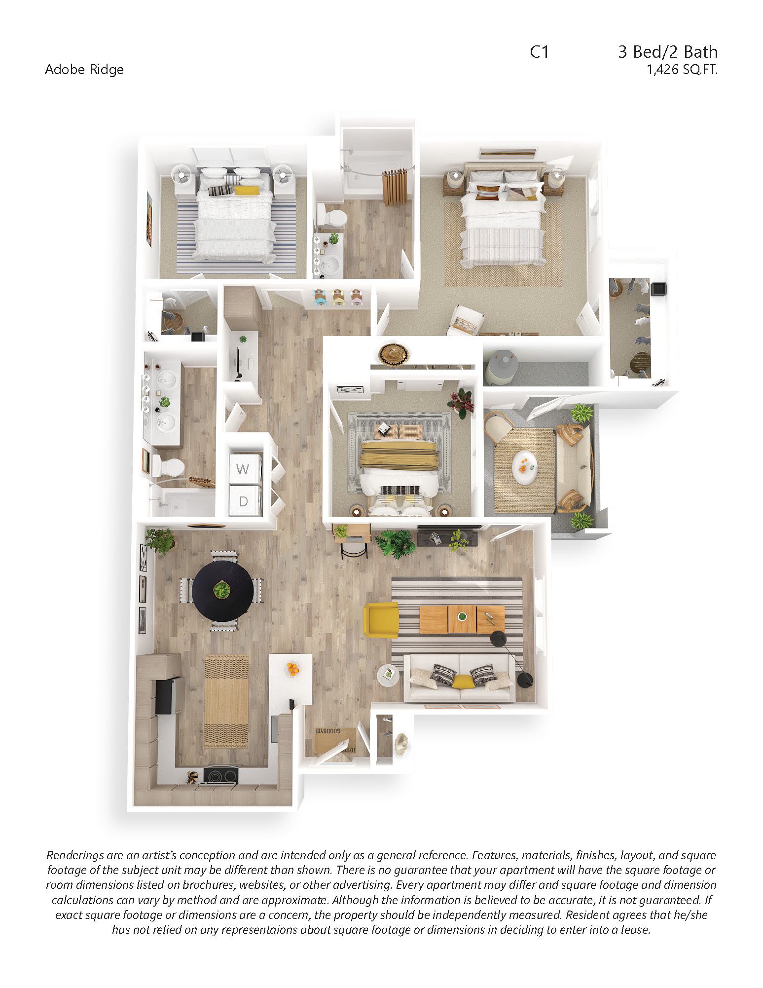 C1 3x2 09-1065 09-1065 floor plan