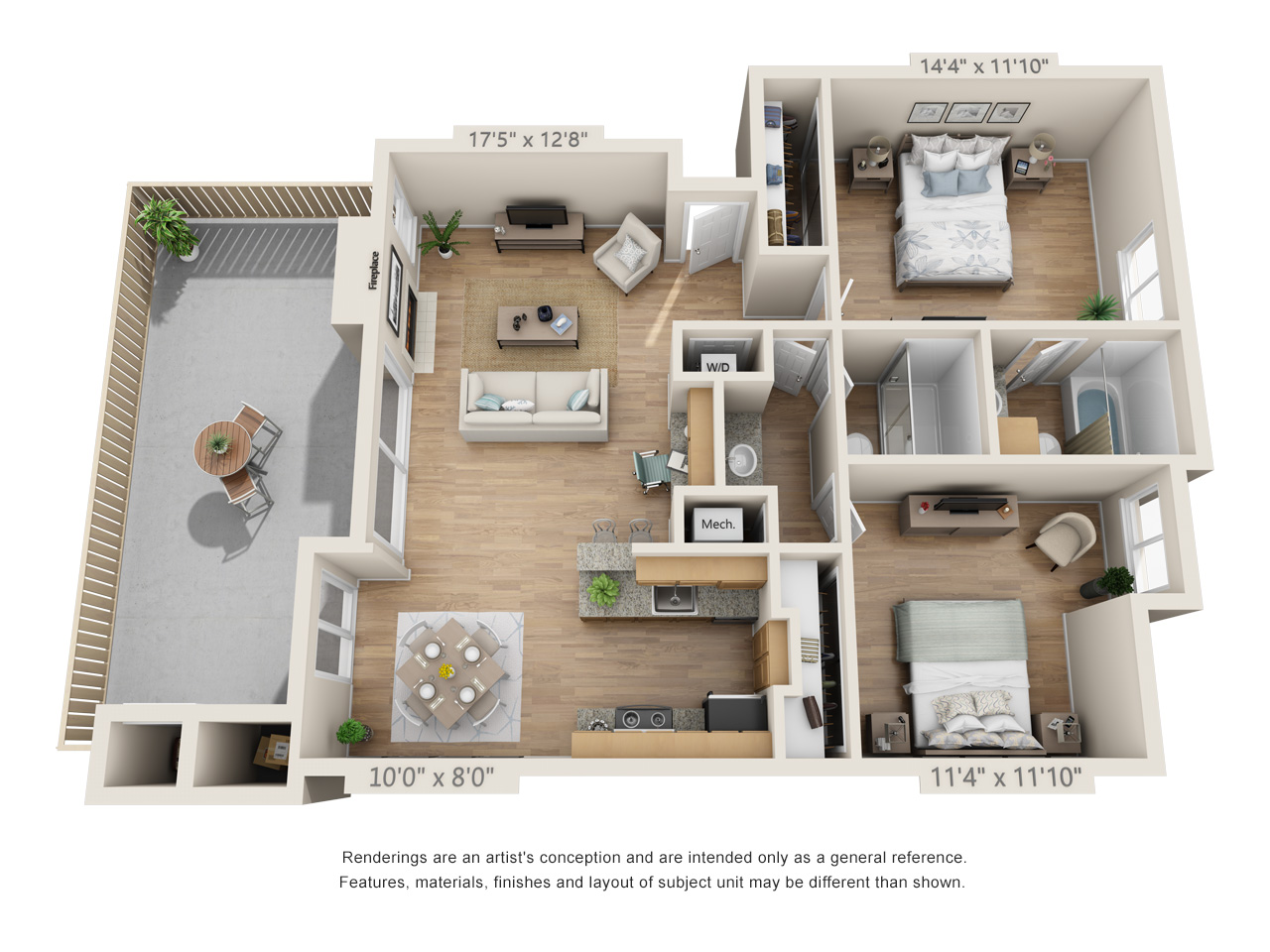 Two Bedroom G 0508 0508 floor plan