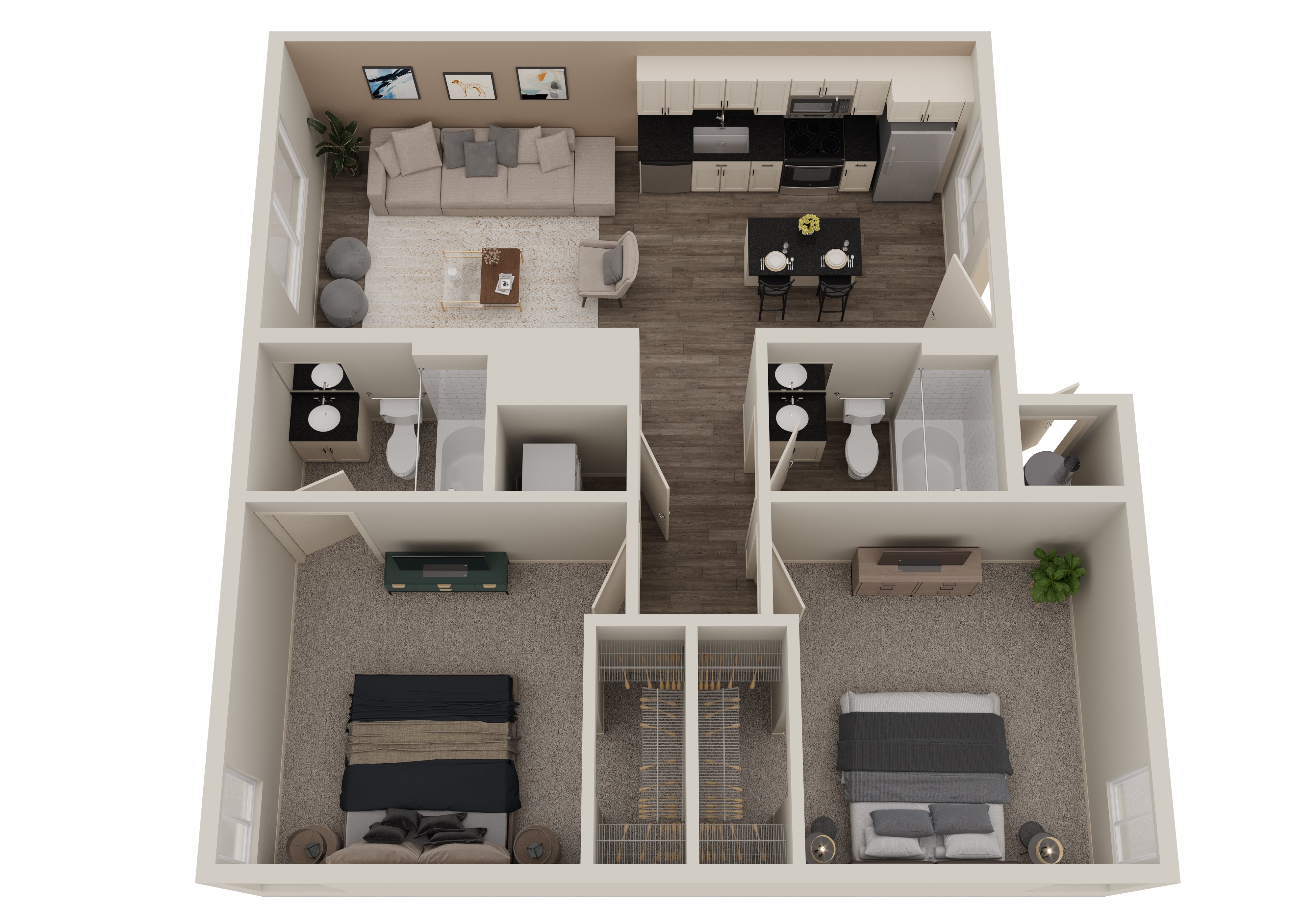 2 Bedroom 3005 3005 floor plan