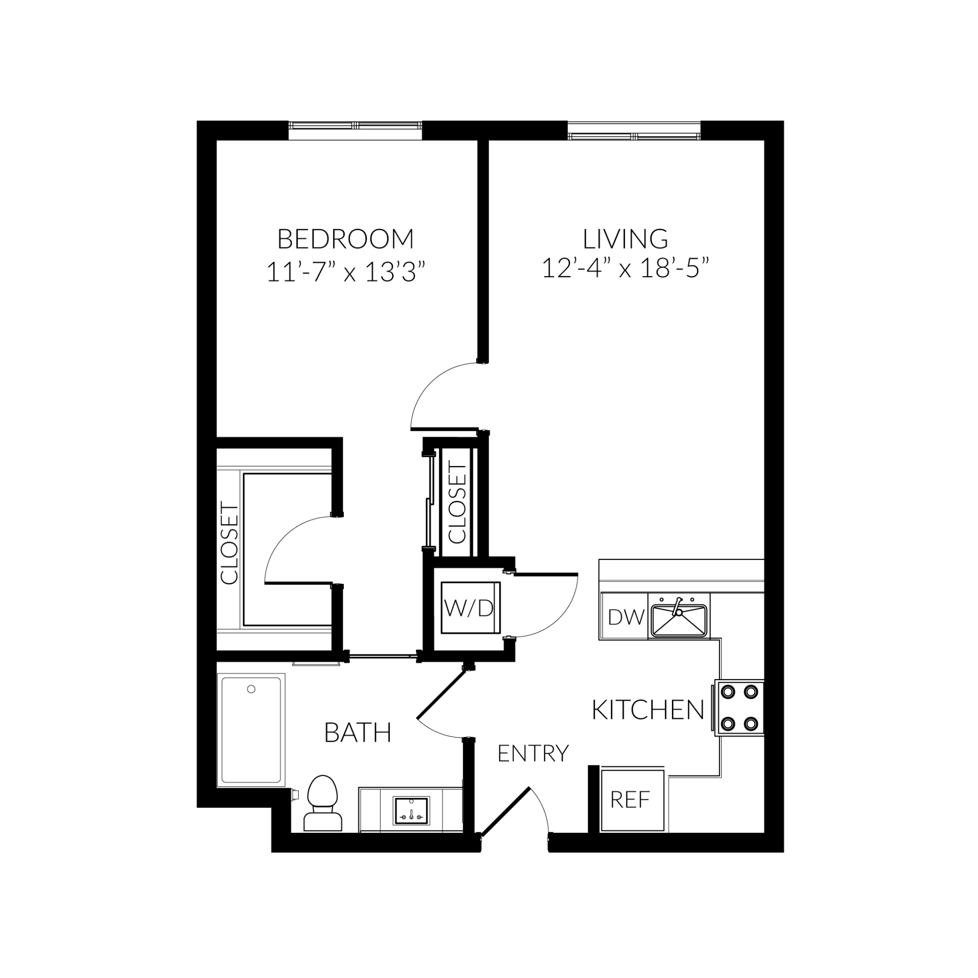 11E 1308 1308 floor plan