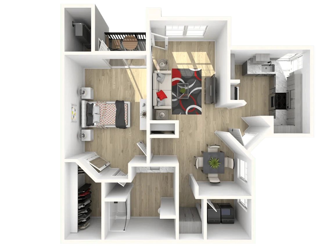 1x1 Super 337 337 floor plan