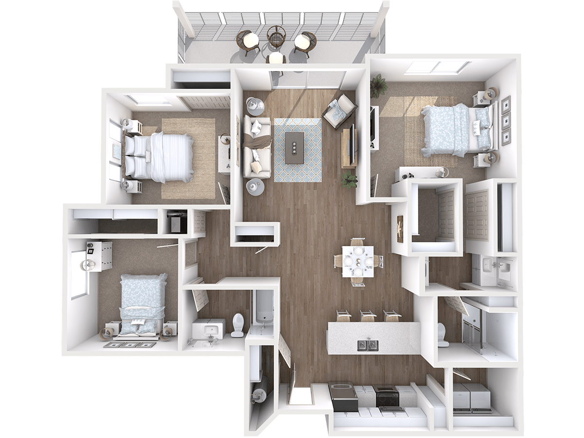 C2D with Detached Garage 2068 3068 floor plan