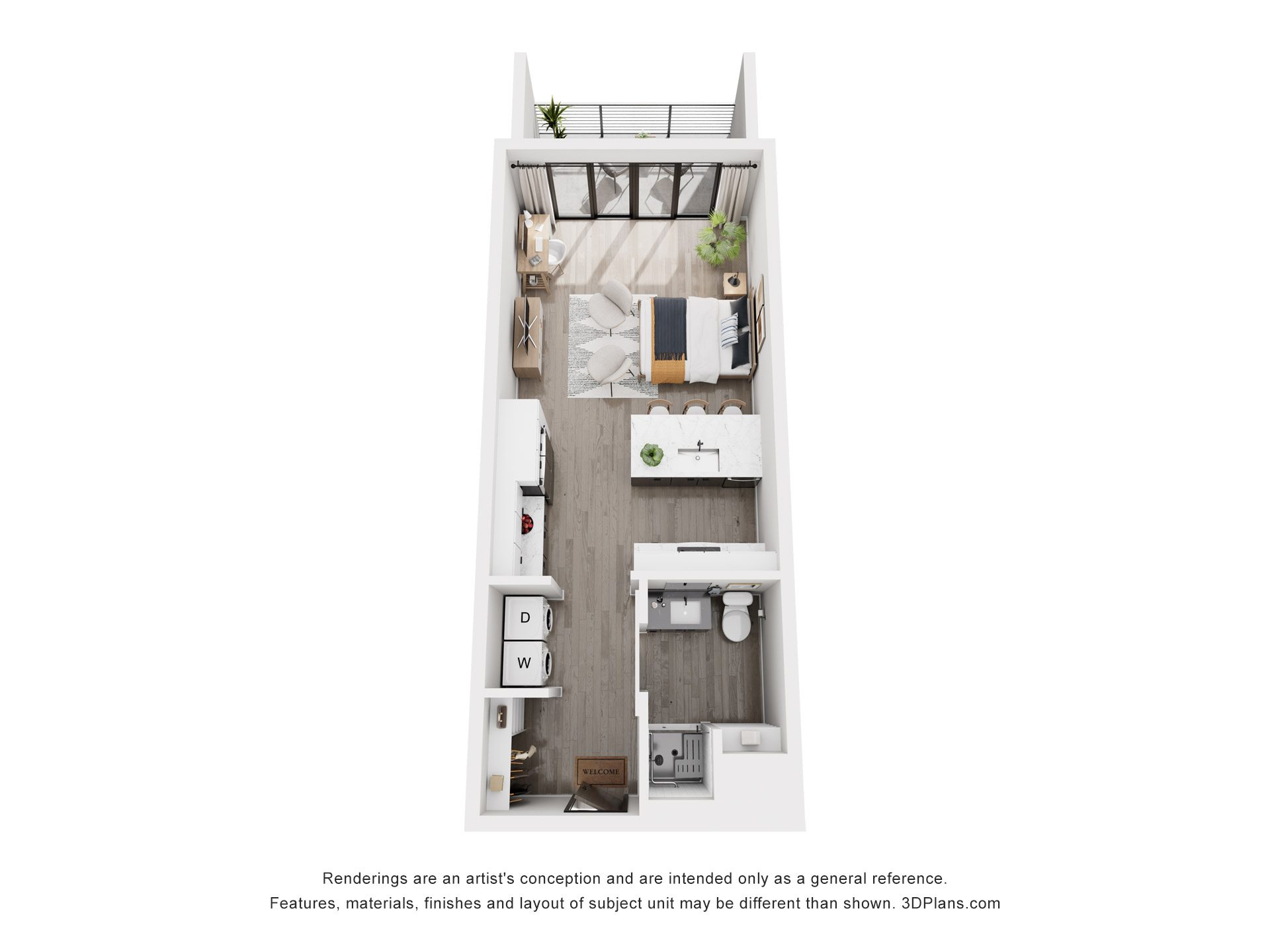 Studio 458 1121 1121 floor plan