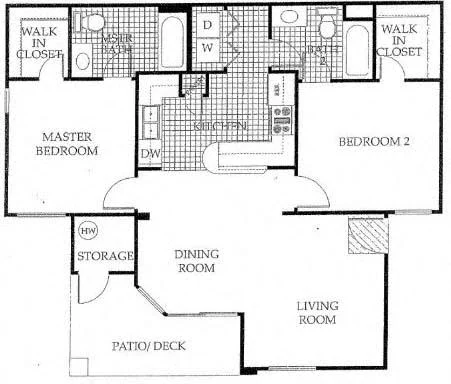 2 Bedroom 227 227 floor plan