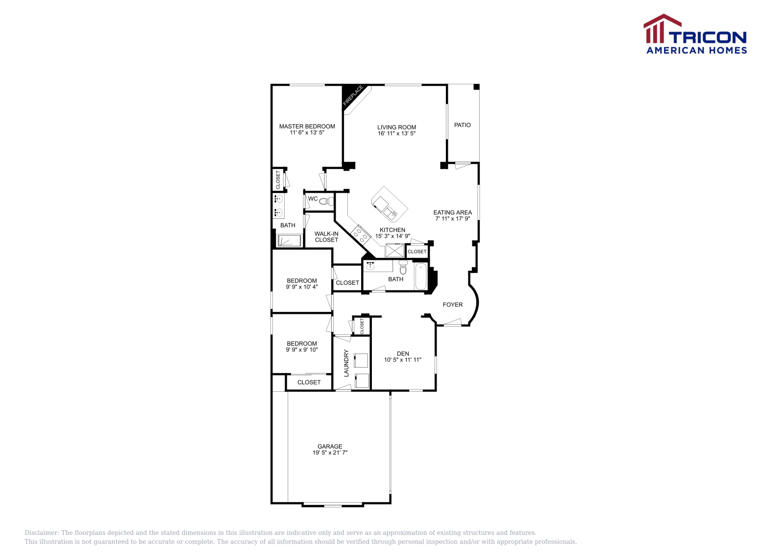 3 bd · 2 ba · 1,673 sqft floor plan