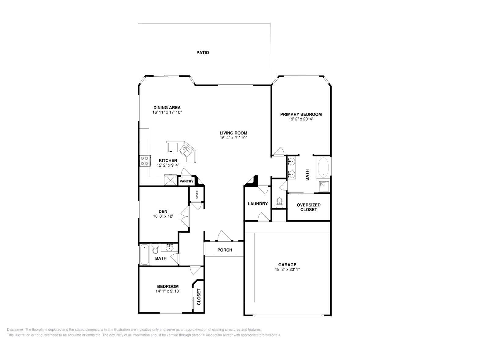 2 bd · 2 ba · 1,717 sqft floor plan