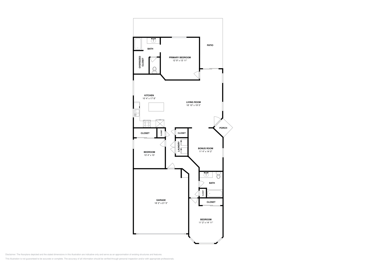 3 bd · 2 ba · 1,465 sqft floor plan