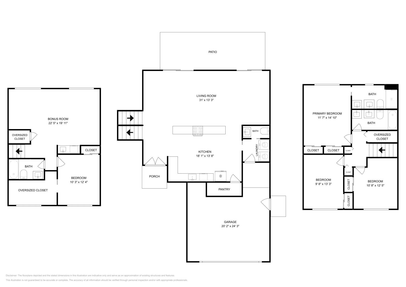 4 Beds • 4 Baths floor plan