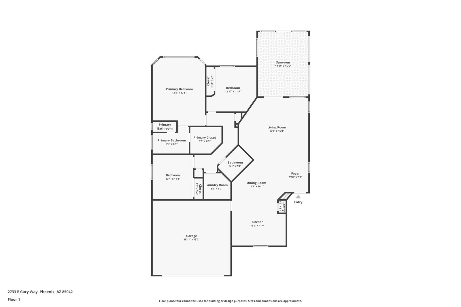 3 Beds • 2 Baths floor plan