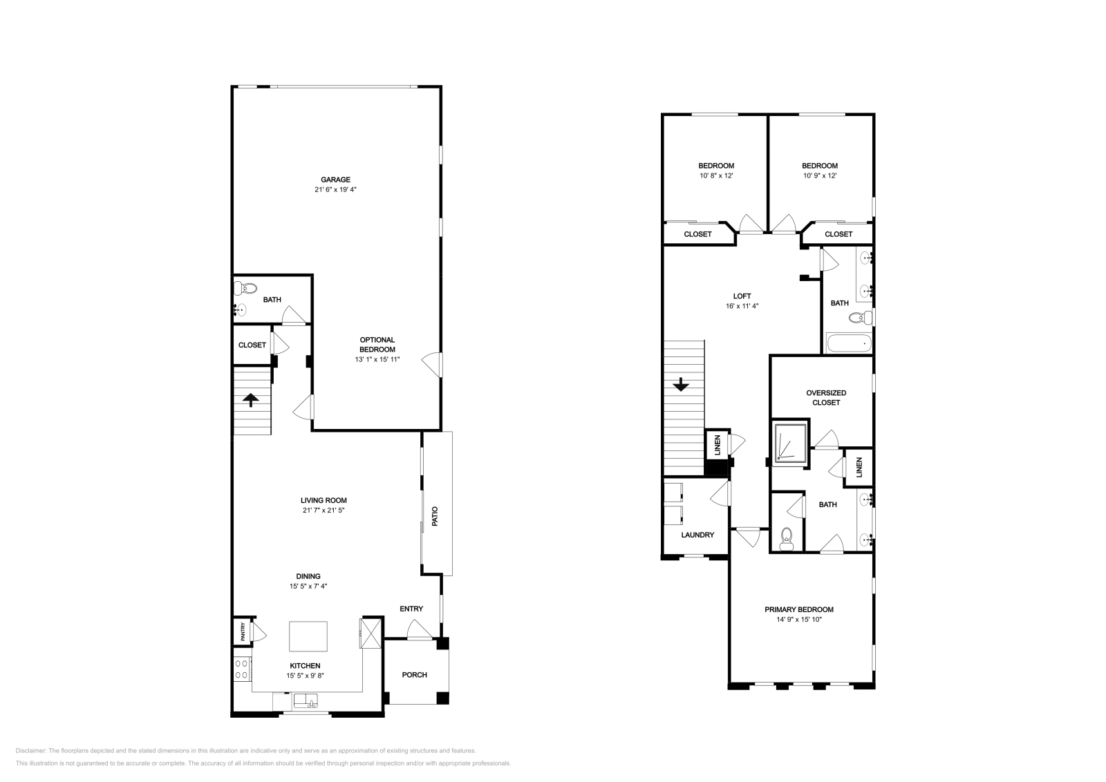 4 Beds • 3 Baths floor plan