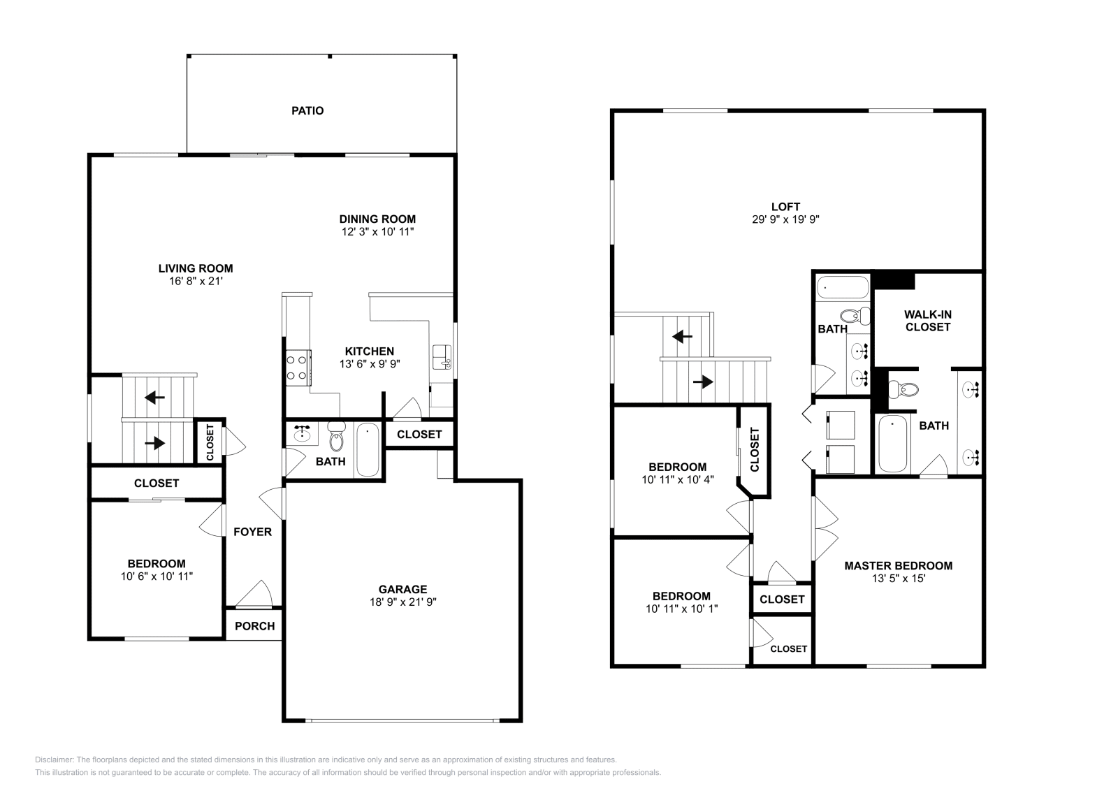 4 Beds • 3 Baths floor plan