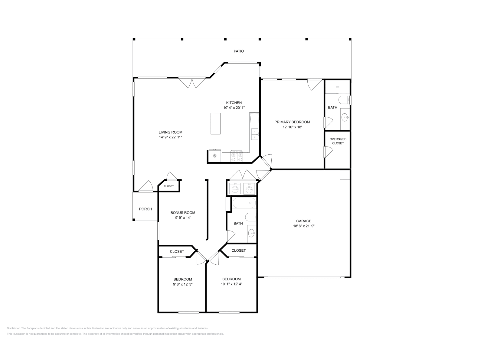 3 bd · 2 ba · 1,556 sqft floor plan