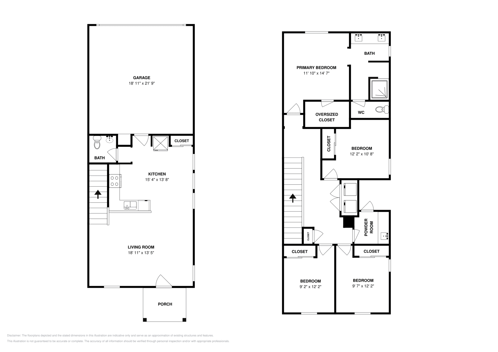 4 Beds • 2 Baths floor plan