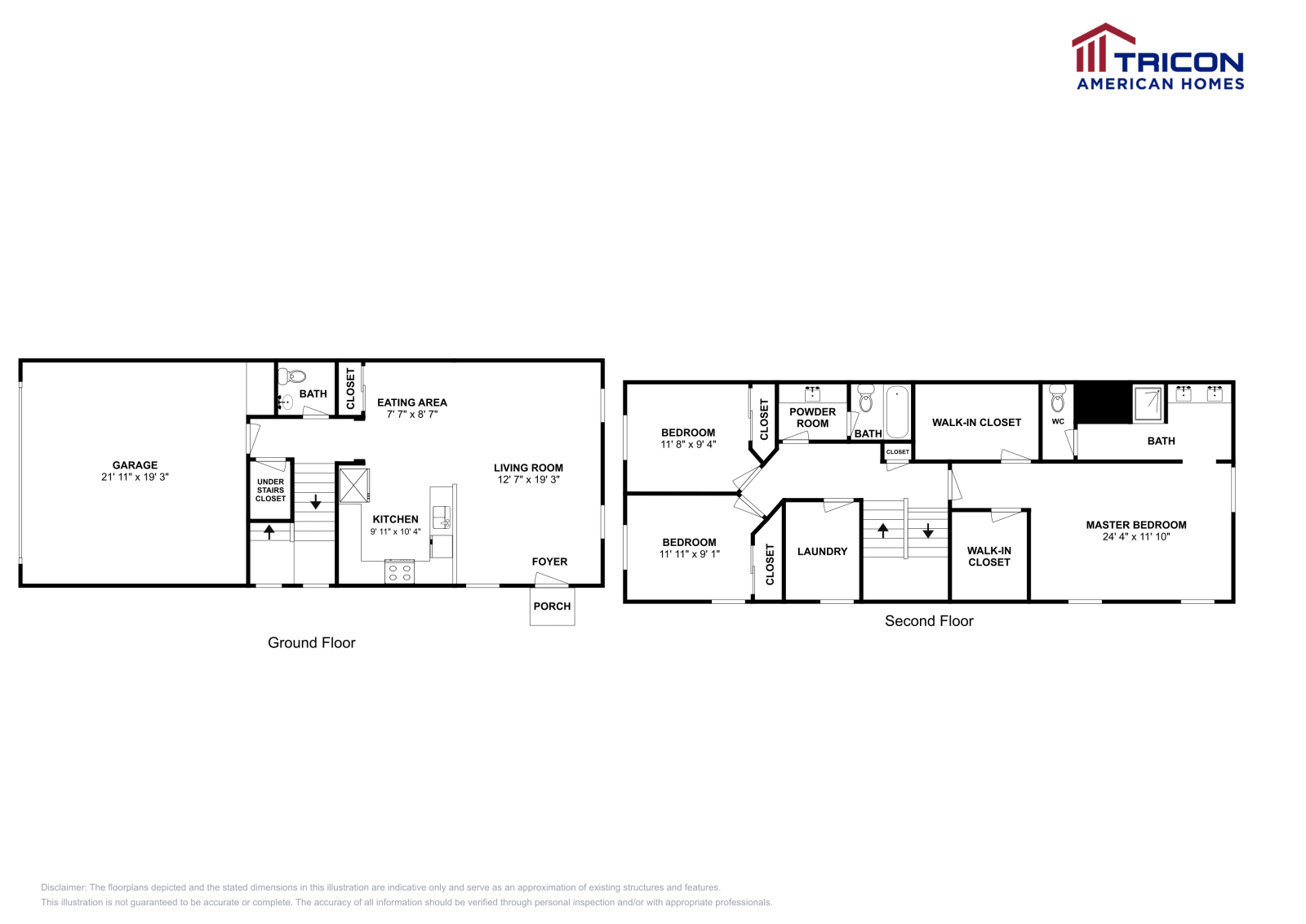 3 Beds • 2 Baths floor plan