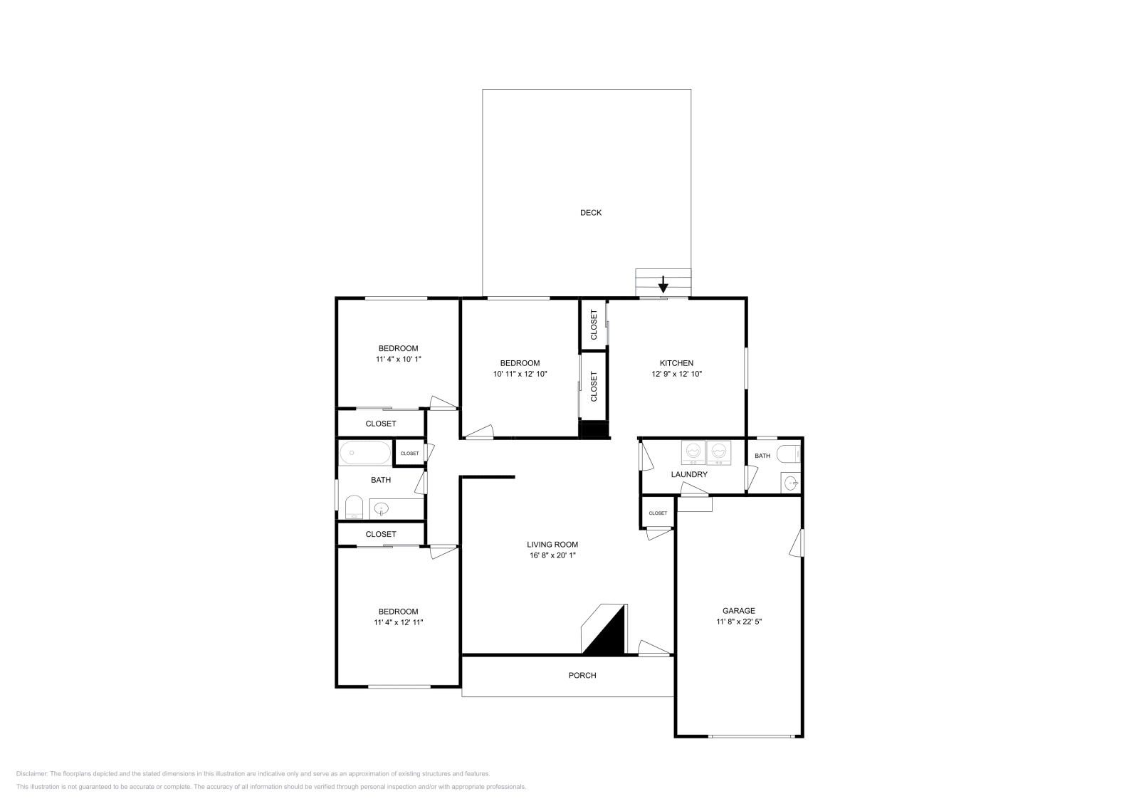 3 bd · 1.5 ba · 1,273 sqft floor plan