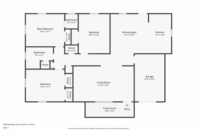 3405 Half Moon Dr Fort Worth, TX 76111 photo 2