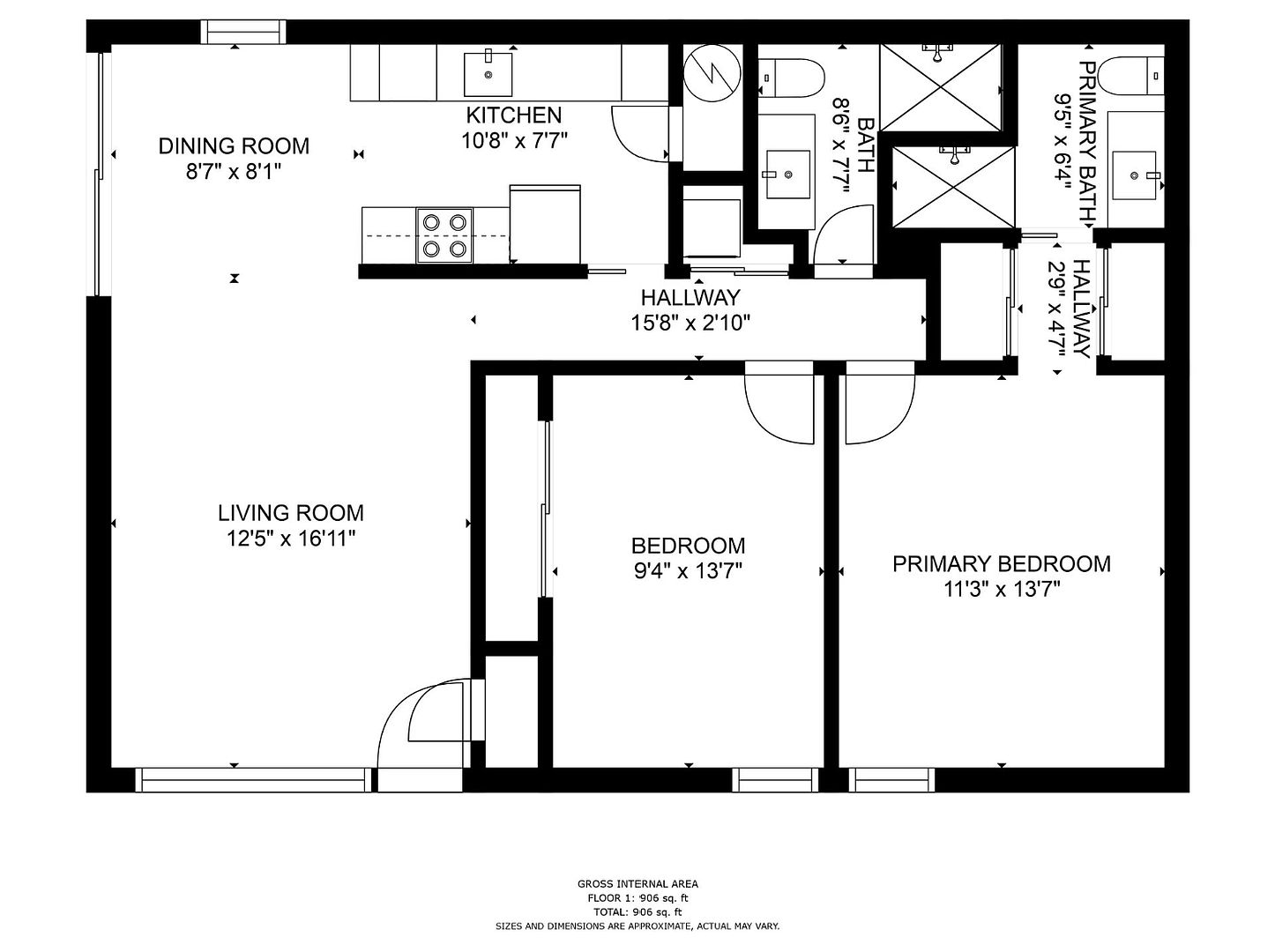 2 beds  2.0 baths (935 sqft) photo 2