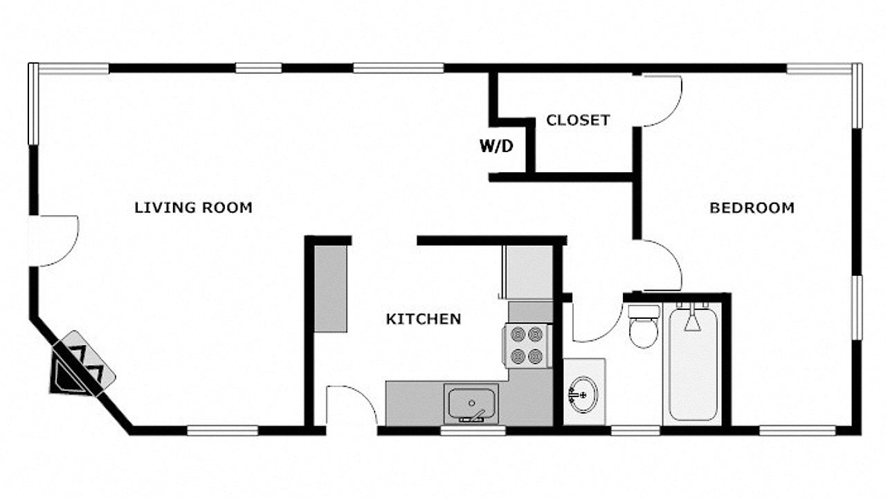 1 Bed / 1 Bath: Type B photo 4